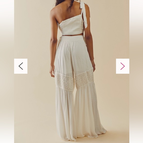 Free People Keeley Set Pants Ivory - Picture 2 of 10